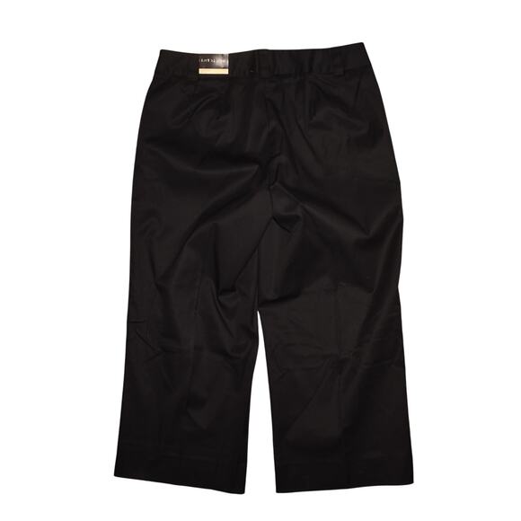 LANE BRYANT NEW $59 Black Houston Crop Wide Leg Pant Flat Front Size 14 - Picture 2 of 4